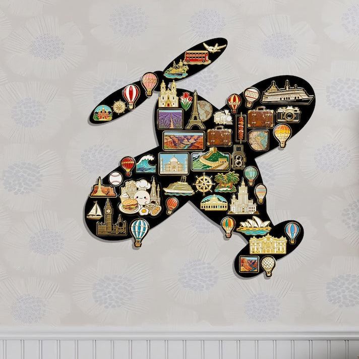 World Travel Souvenir Showcase Magnetic Display Board