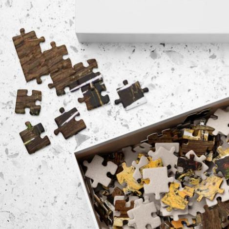 Abstract Swamp Trees Puzzle Forest Reflection Jigsaw 110–520