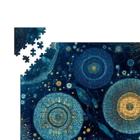 Abstract Plankton Ocean Art Puzzle 1000 Piece Wooden Jigsaw