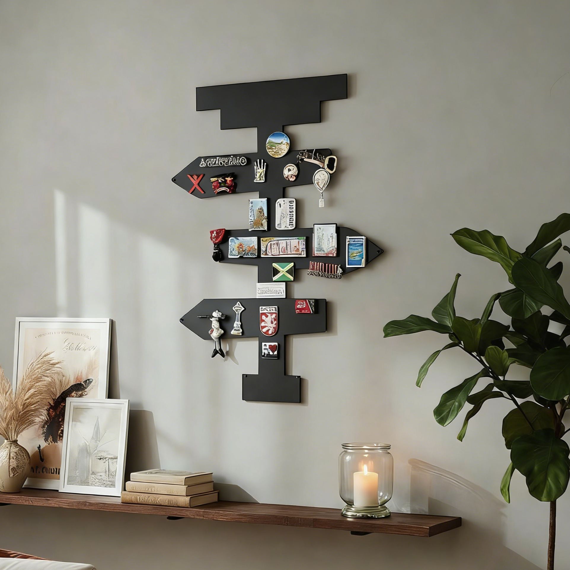 WayfinderJourney Travel Signpost Magnetic Display Board