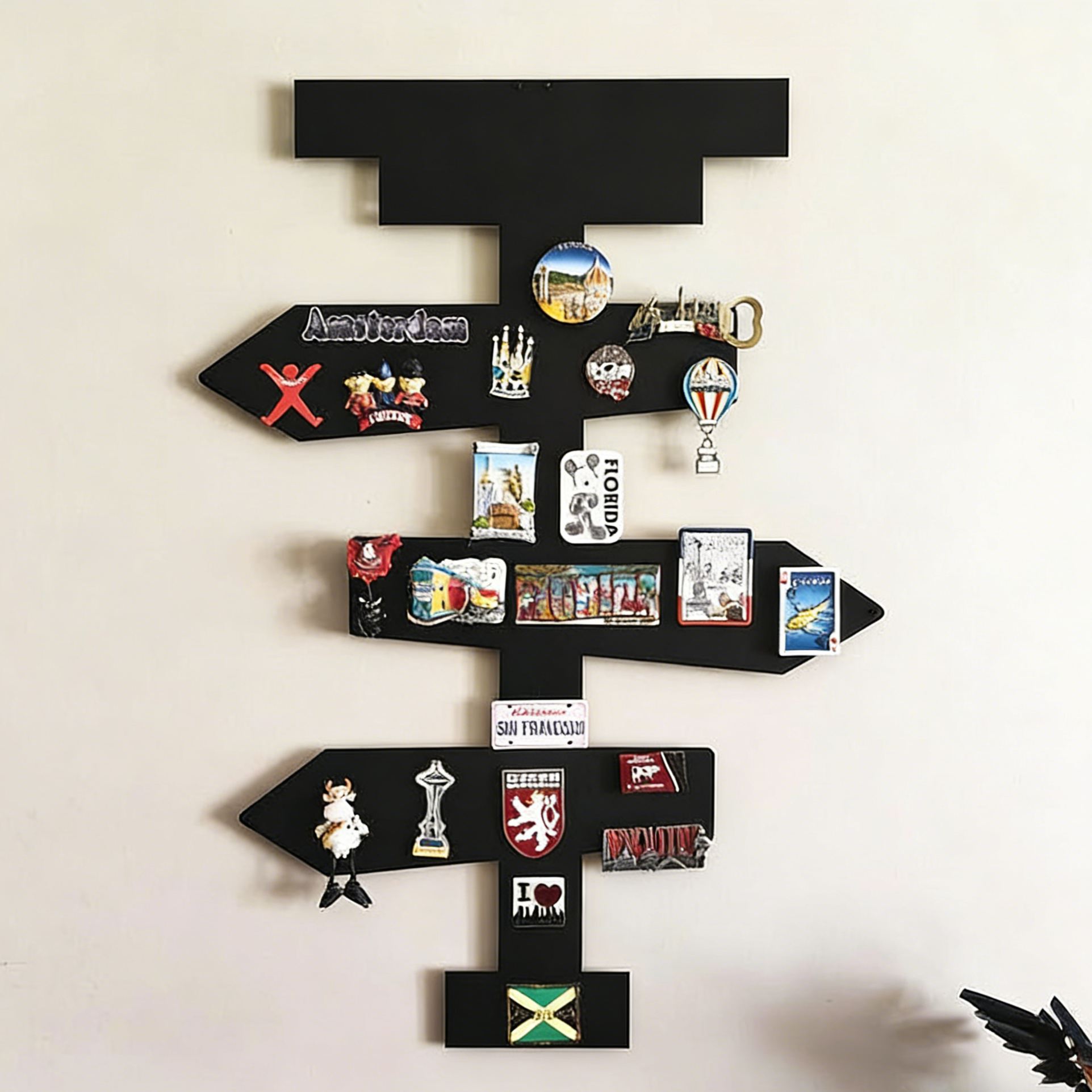 WayfinderJourney Travel Signpost Magnetic Display Board