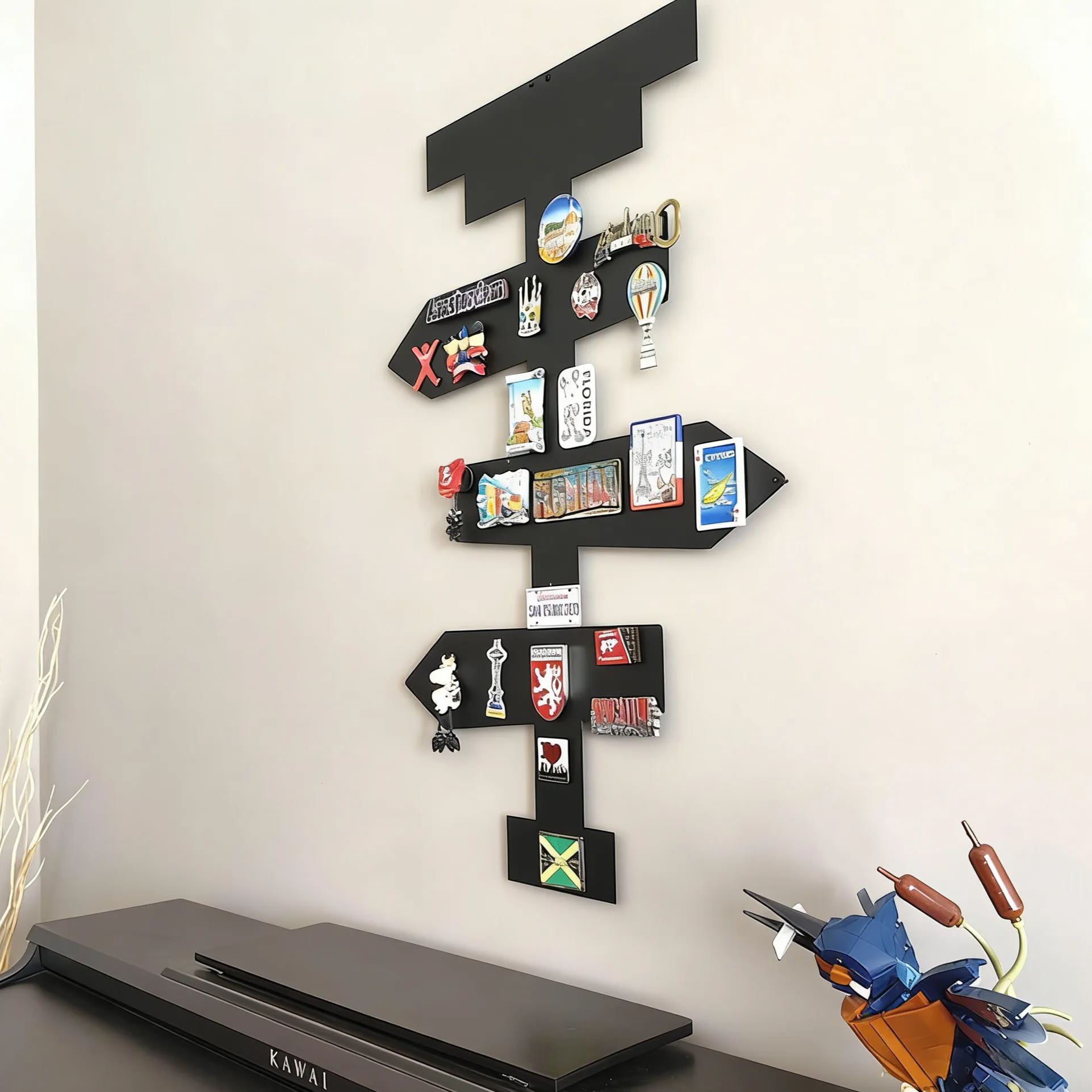 WayfinderJourney Travel Signpost Magnetic Display Board