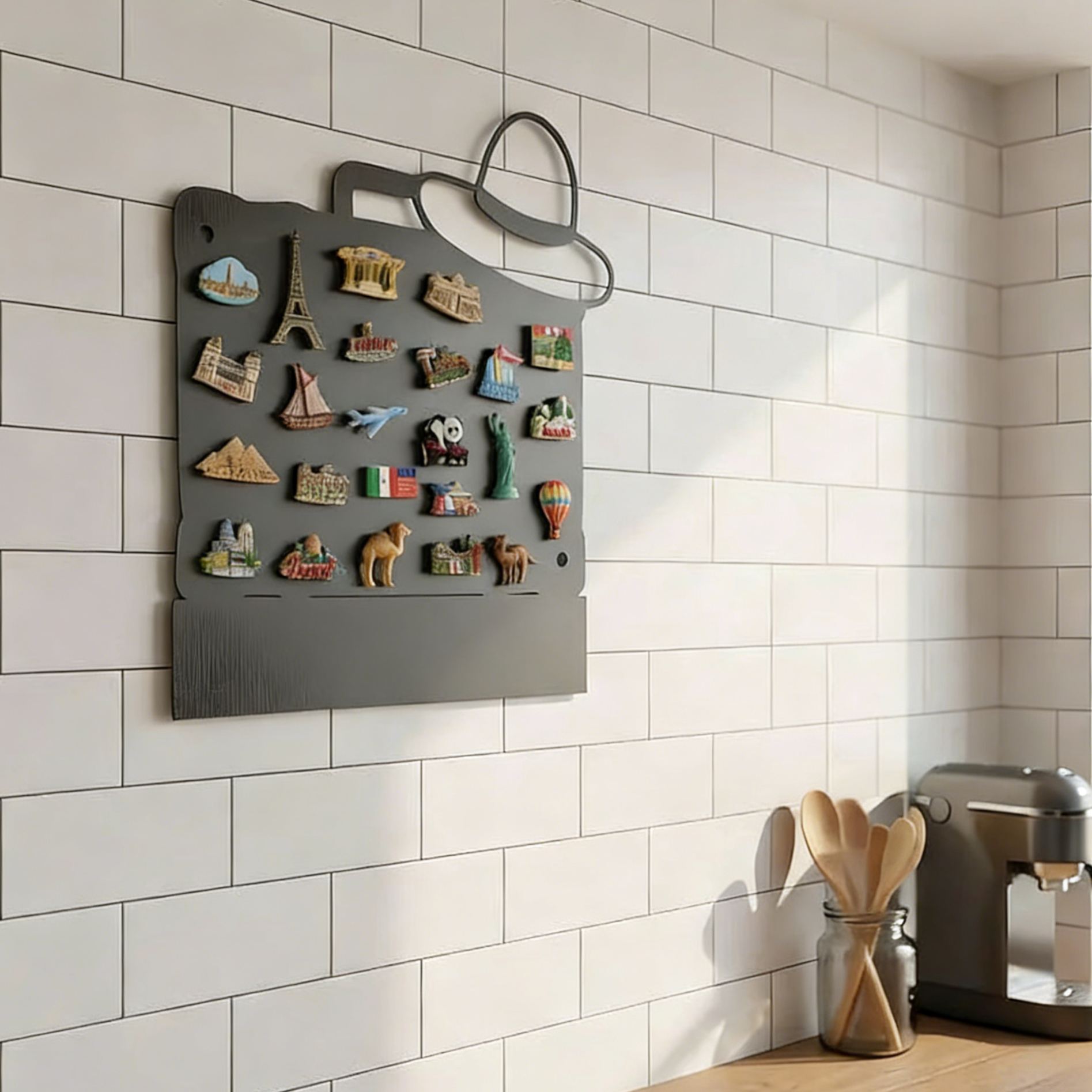 Metal Suitcase Souvenir Magnetic Display Board