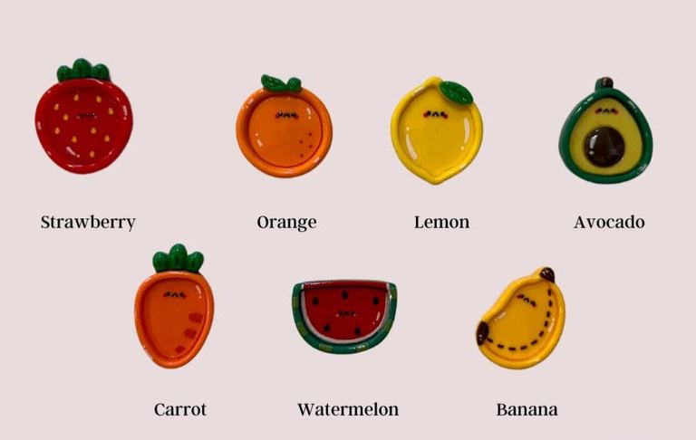 Cute Fridge Magnet, Food and Animals, Eggs, Toast, Fruits, Panda