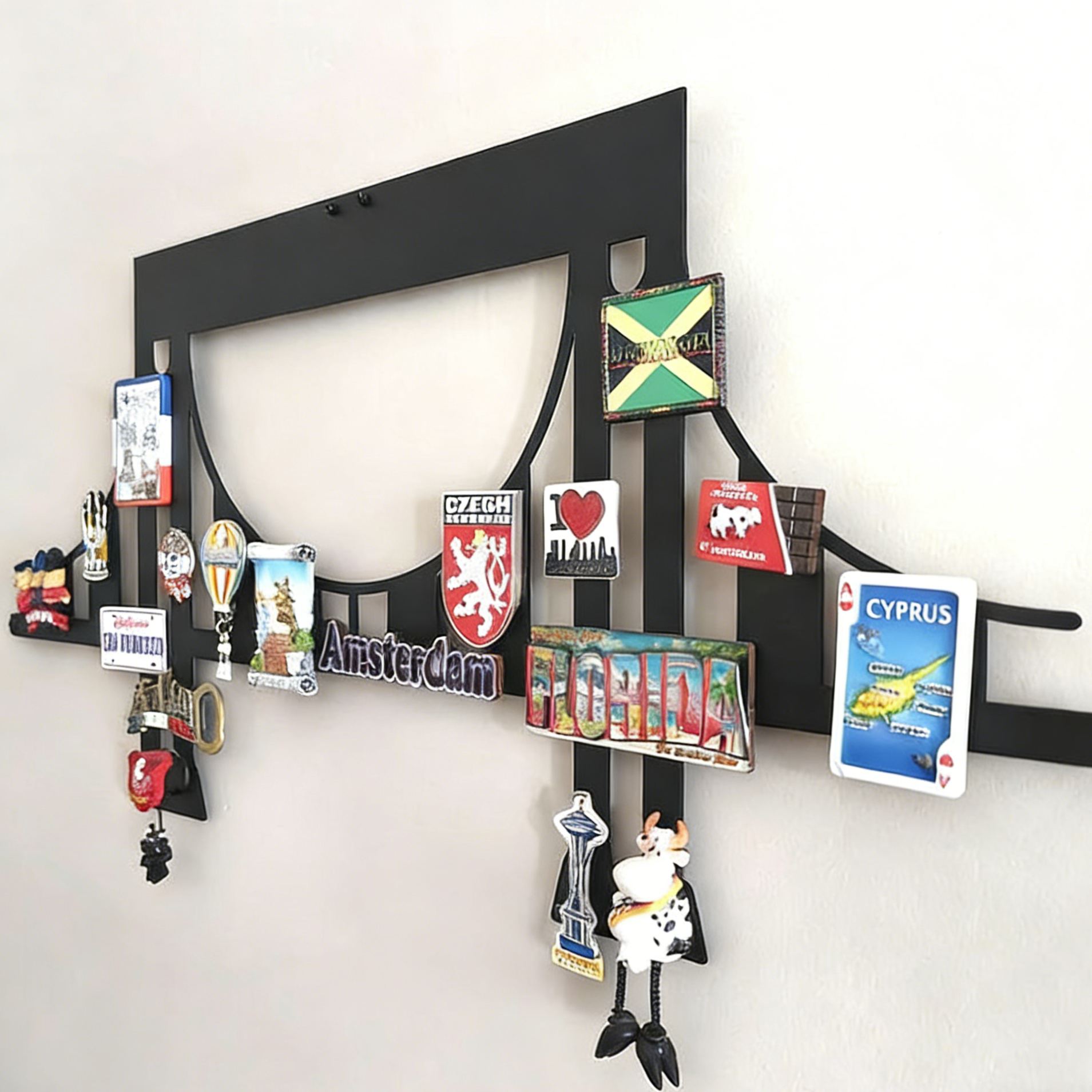 BridgeVoyage Travel Souvenir Magnetic Display Board