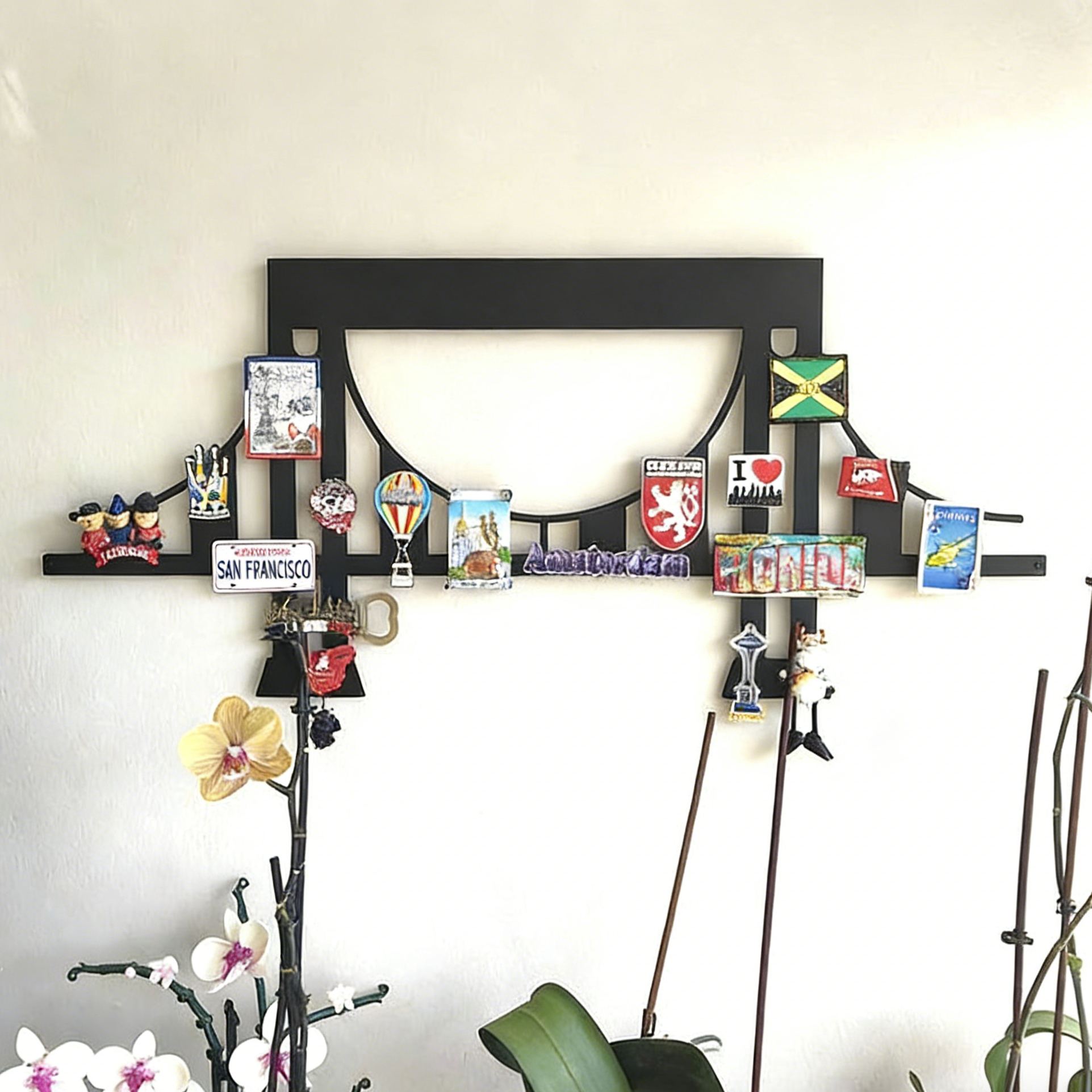 BridgeVoyage Travel Souvenir Magnetic Display Board