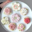 Ceramic Flower Fridge Magnet, Kitchen Decoration Gift