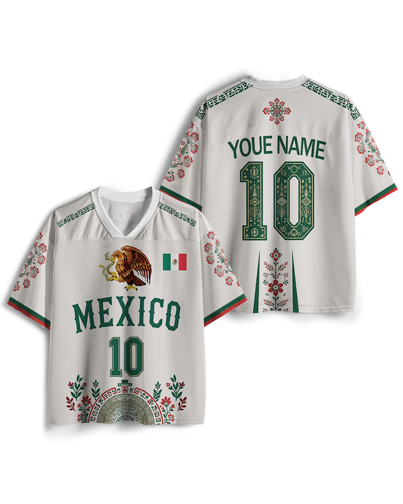 TheRetroTee Custom Mexico Soccer Mesh Jersey