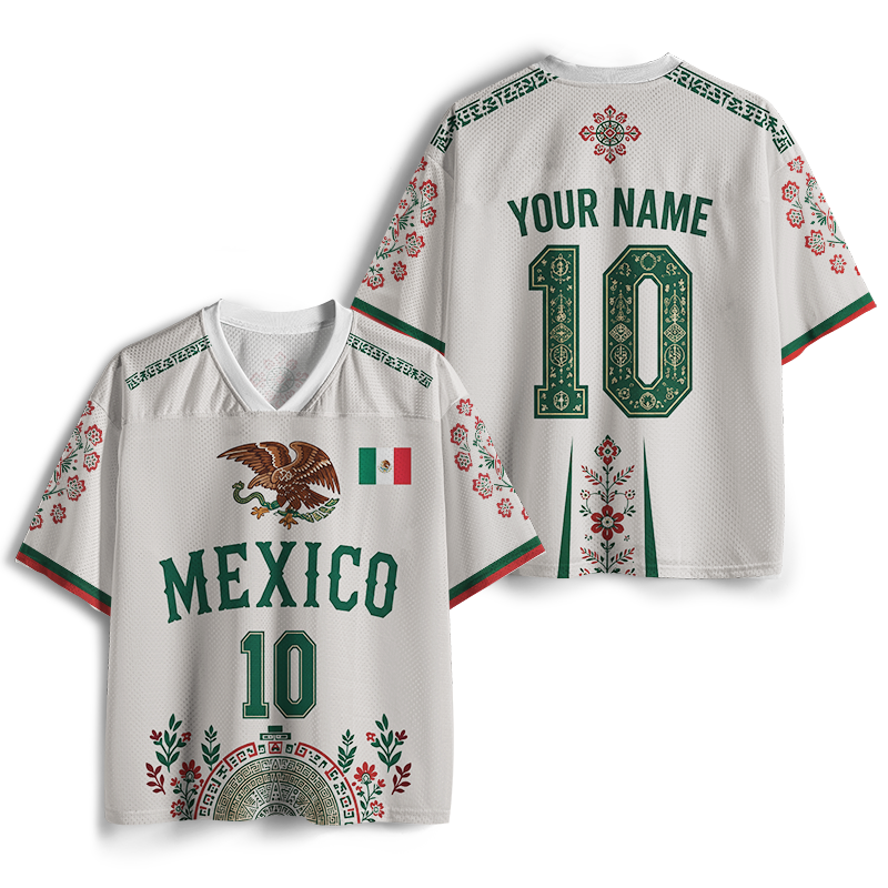 TheRetroTee Custom Mexico Soccer Mesh Jersey