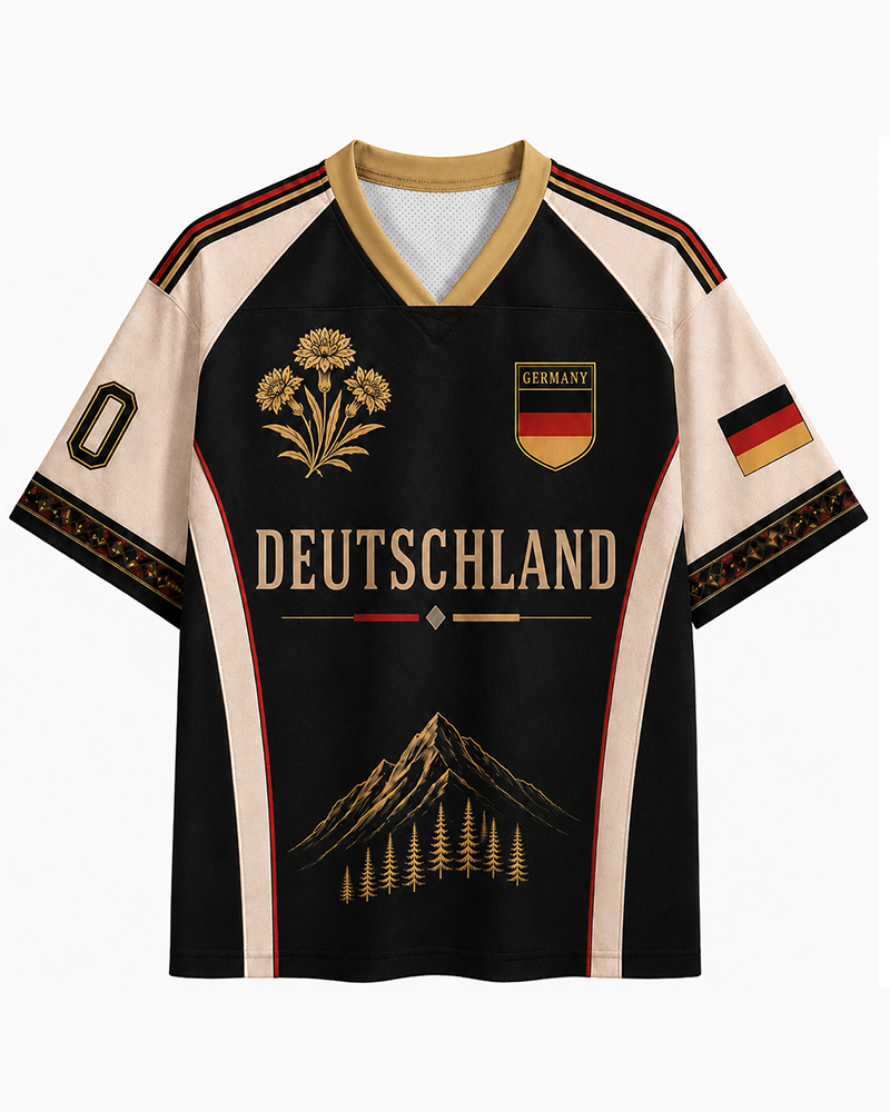 TheRetroTee 1970s German Heritage Soccer Jersey