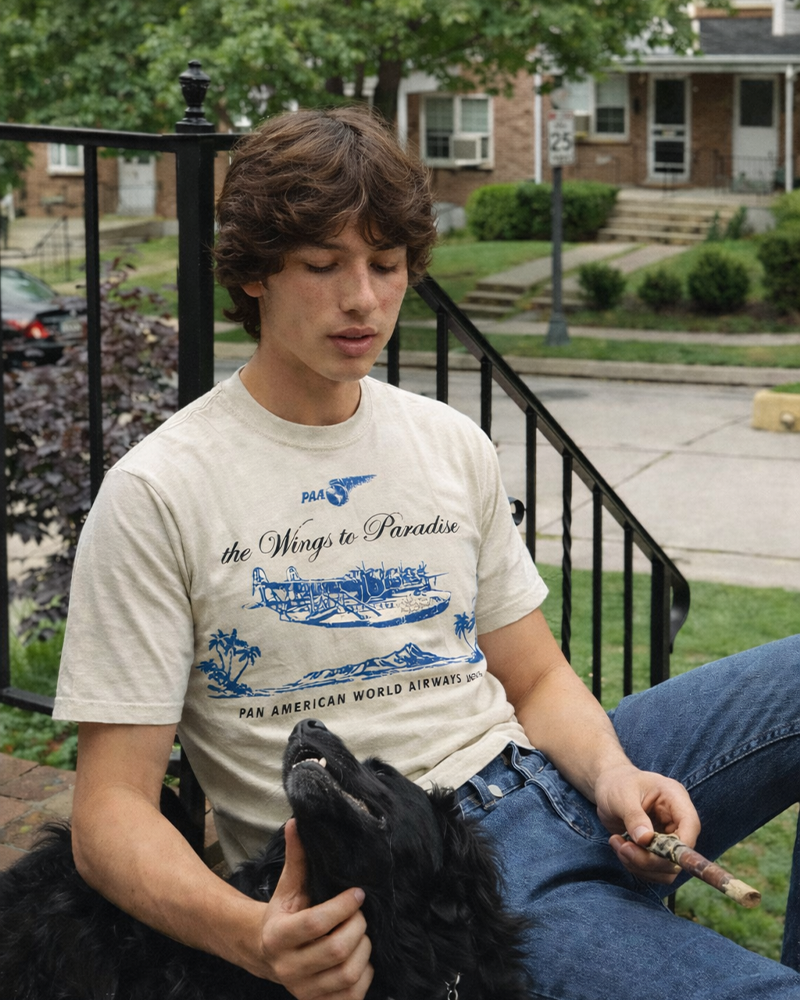 TheRetroTee Pan Am Clipper 1930s Cotton T-Shirt