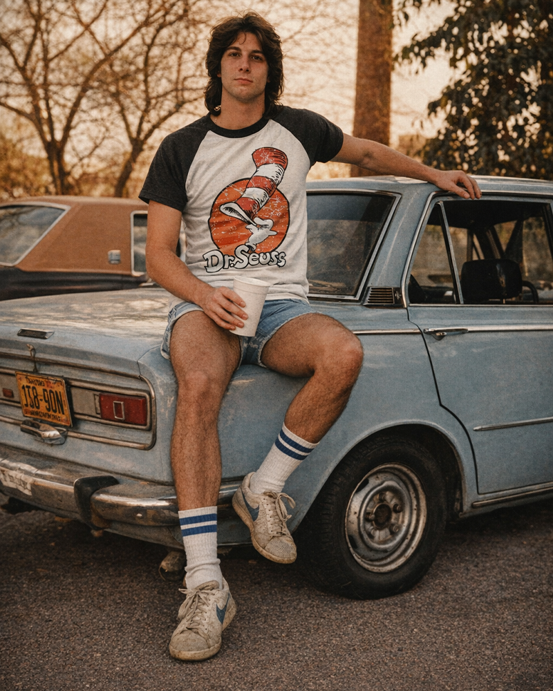 TheRetroTee Vintage Whimsical Adventure Classic literature T-Shirt