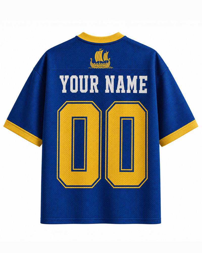 TheRetroTee Custom Sweden Soccer Mesh Jersey