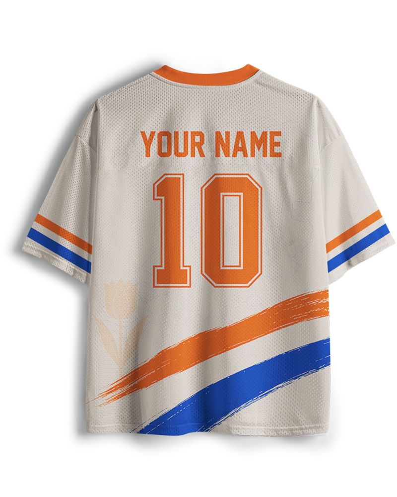TheRetroTee Custom Name Number Netherlands Soccer