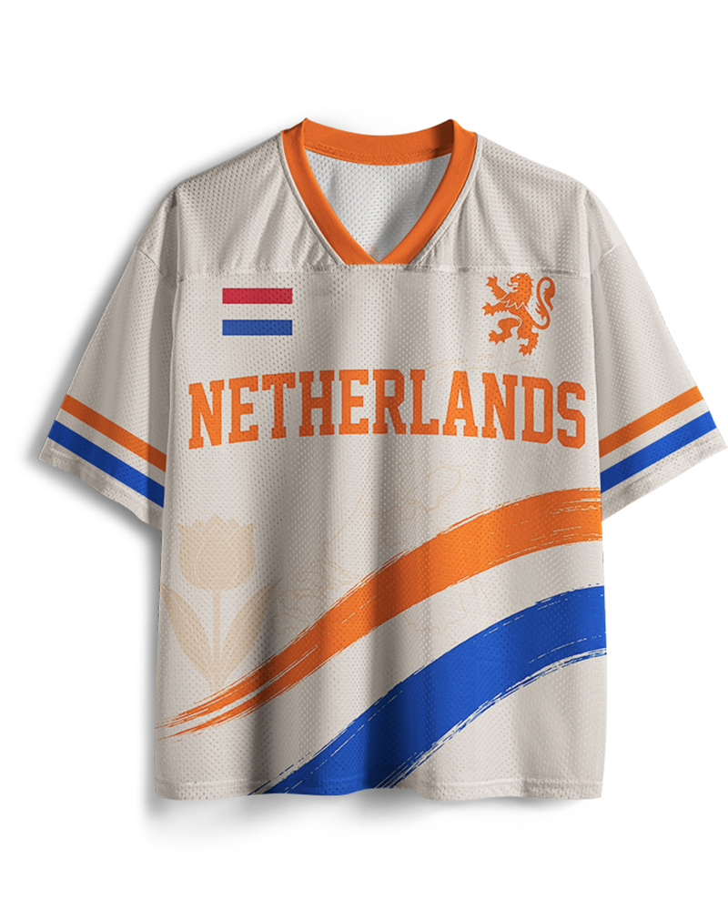 TheRetroTee Custom Name Number Netherlands Soccer