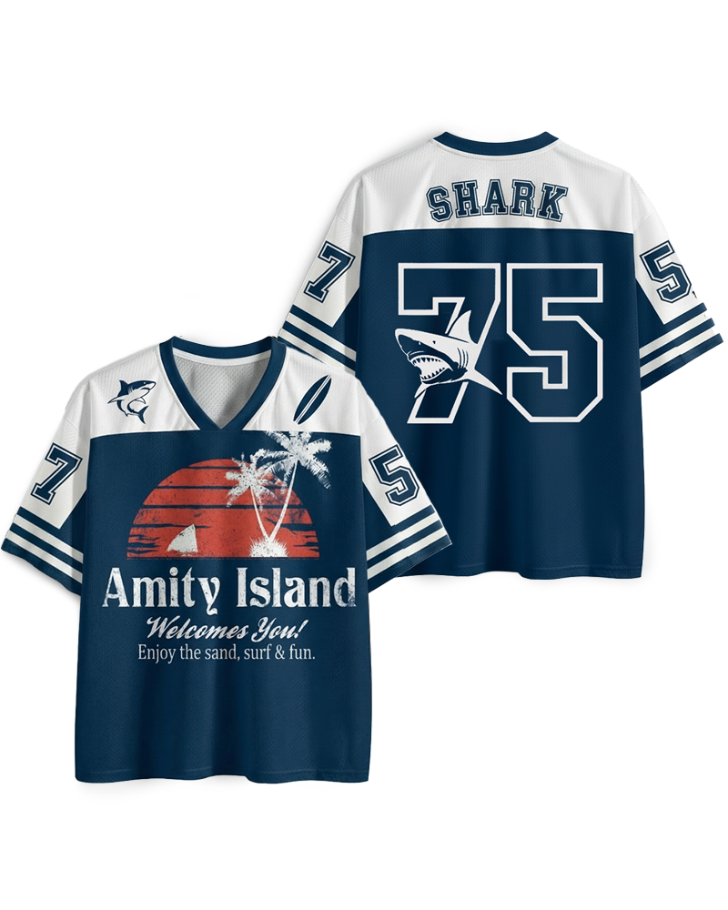 TheRetroTee Enjoy The Sand 1970s Mesh Jersey