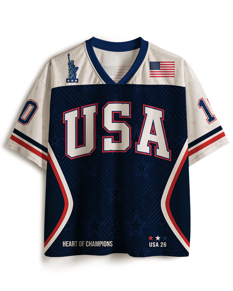 TheRetroTee USA 26 Retro Soccer Mesh Jersey