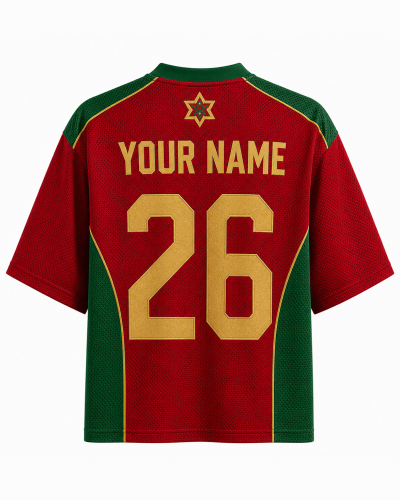 TheRetroTee Custom Morocco Soccer Mesh Jersey