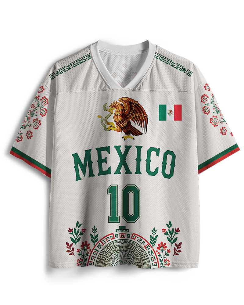 TheRetroTee Custom Mexico Soccer Mesh Jersey