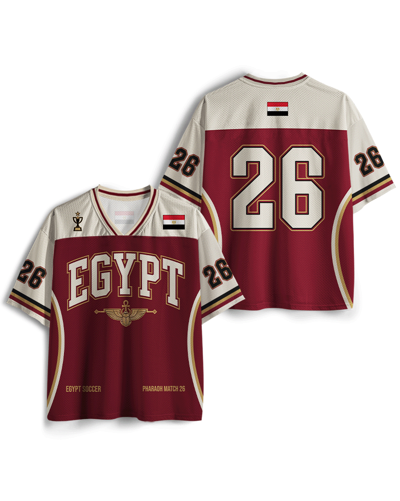 TheRetroTee Custom Egypt Soccer Mesh Jersey