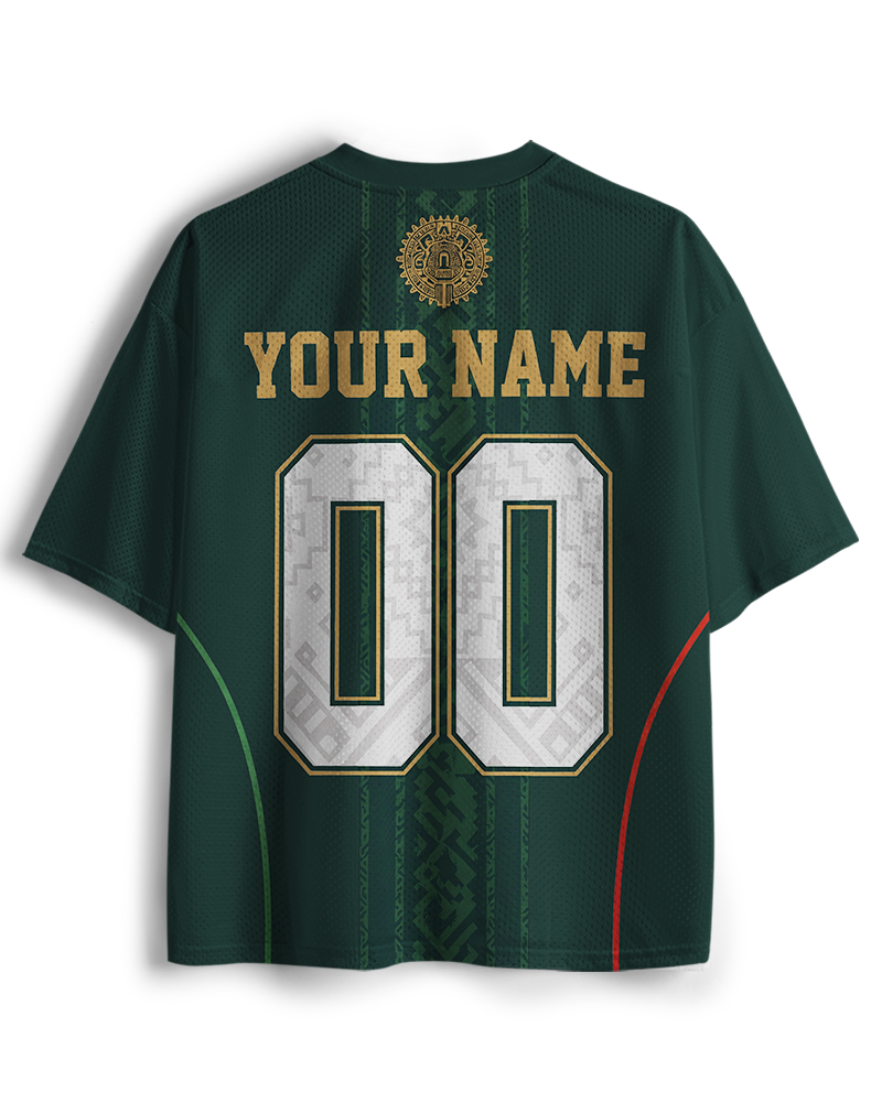 TheRetroTee Custom Mexico Soccer Mesh Jersey