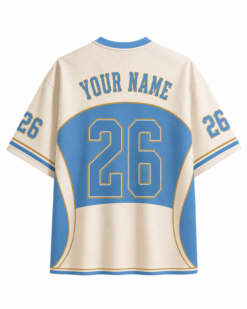 TheRetroTee Argentina Custom Name Mesh Jersey