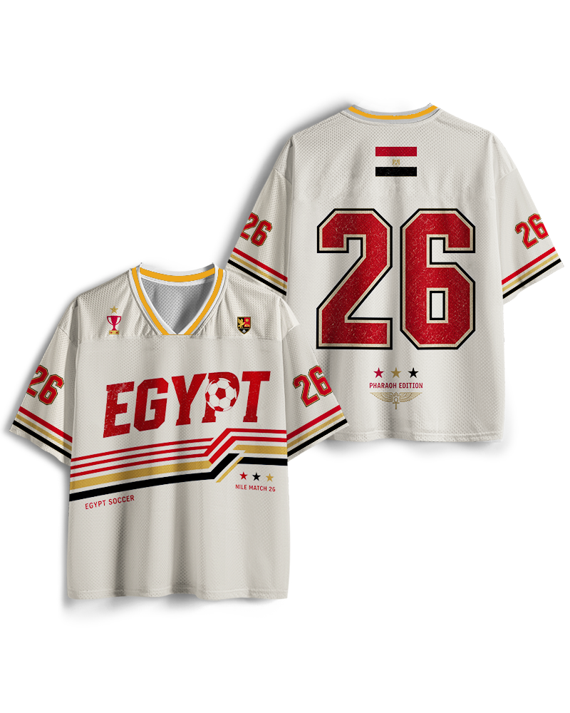TheRetroTee Custom Egypt Soccer Mesh Jersey