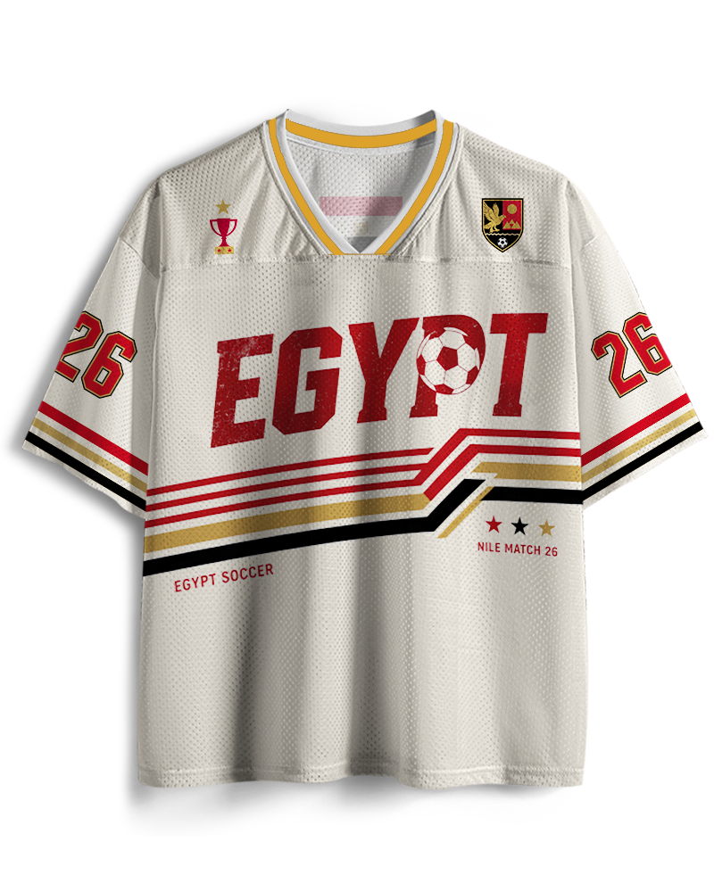 TheRetroTee Custom Egypt Soccer Mesh Jersey