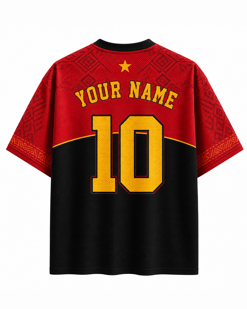 TheRetroTee Angola Football Custom Name Mesh Jersey