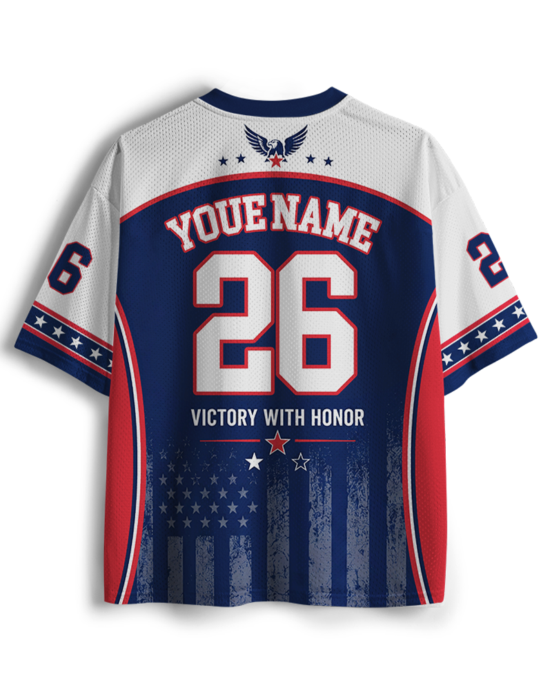 TheRetroTee USA Champion Custom Name Mesh Jersey