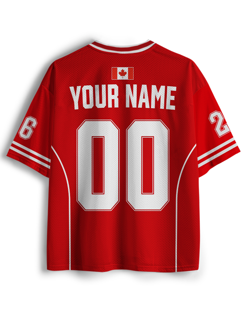 TheRetroTee Custom Canada Soccer Mesh Jersey
