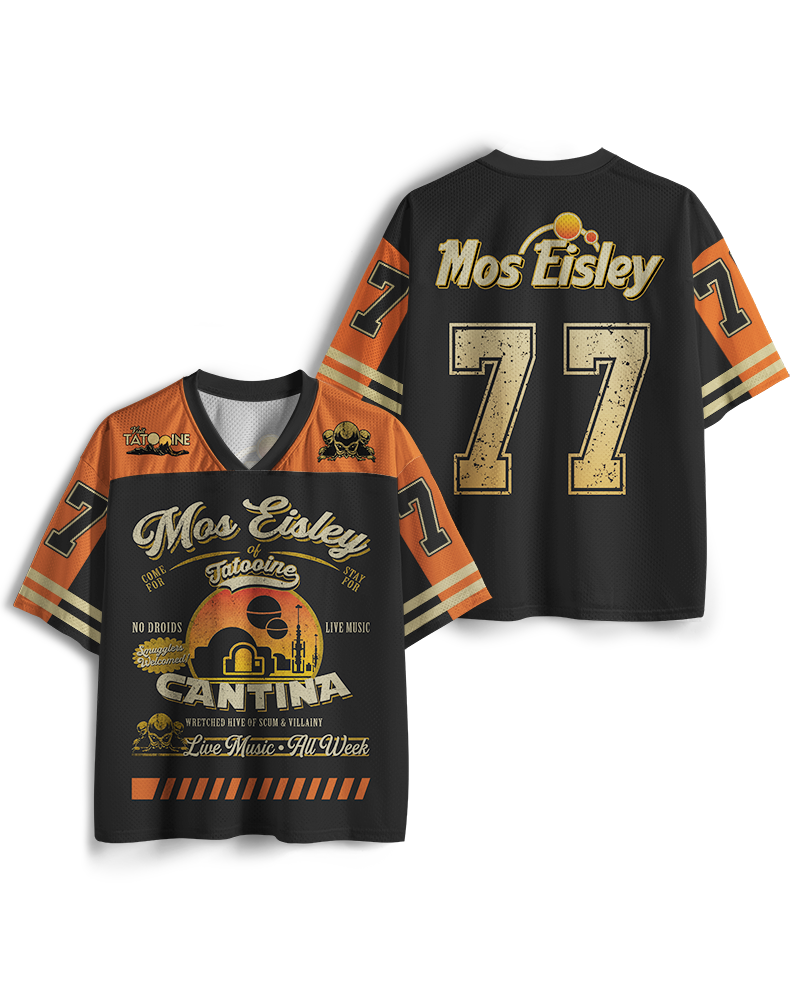 TheRetroTee Desert Outpost Cantina 1980s Mesh Jersey