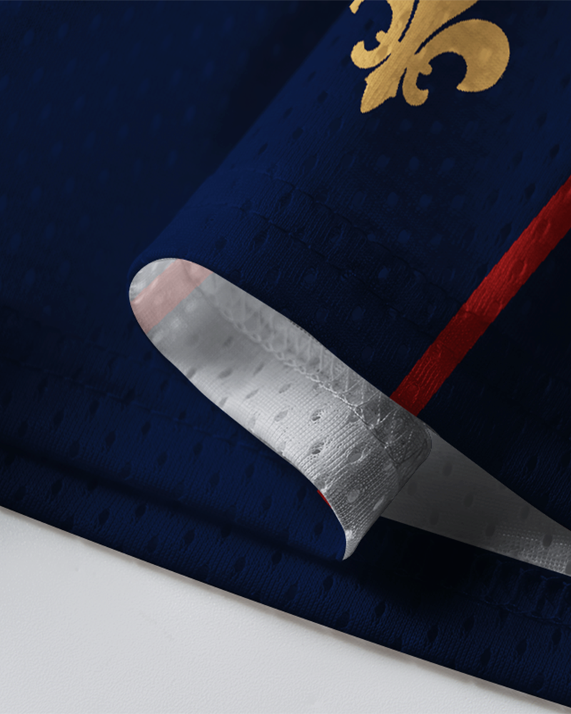 TheRetroTee Custom France Soccer Mesh Jersey