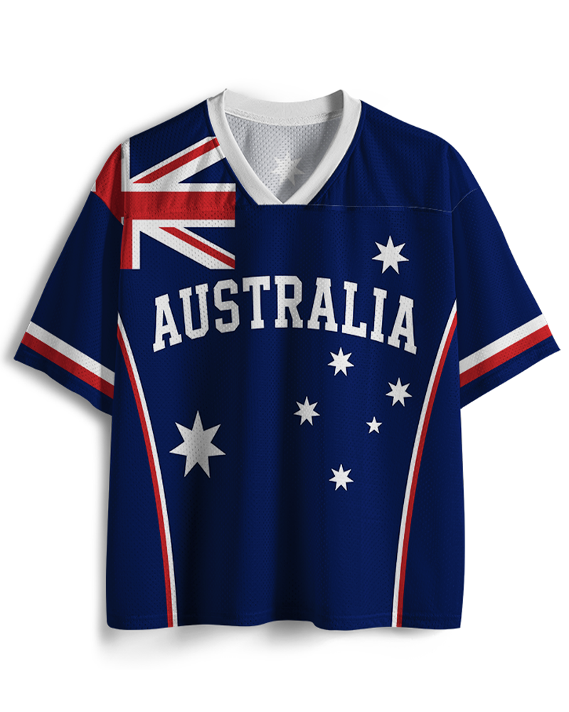 TheRetroTee Personalized Australia Soccer Mesh Jersey