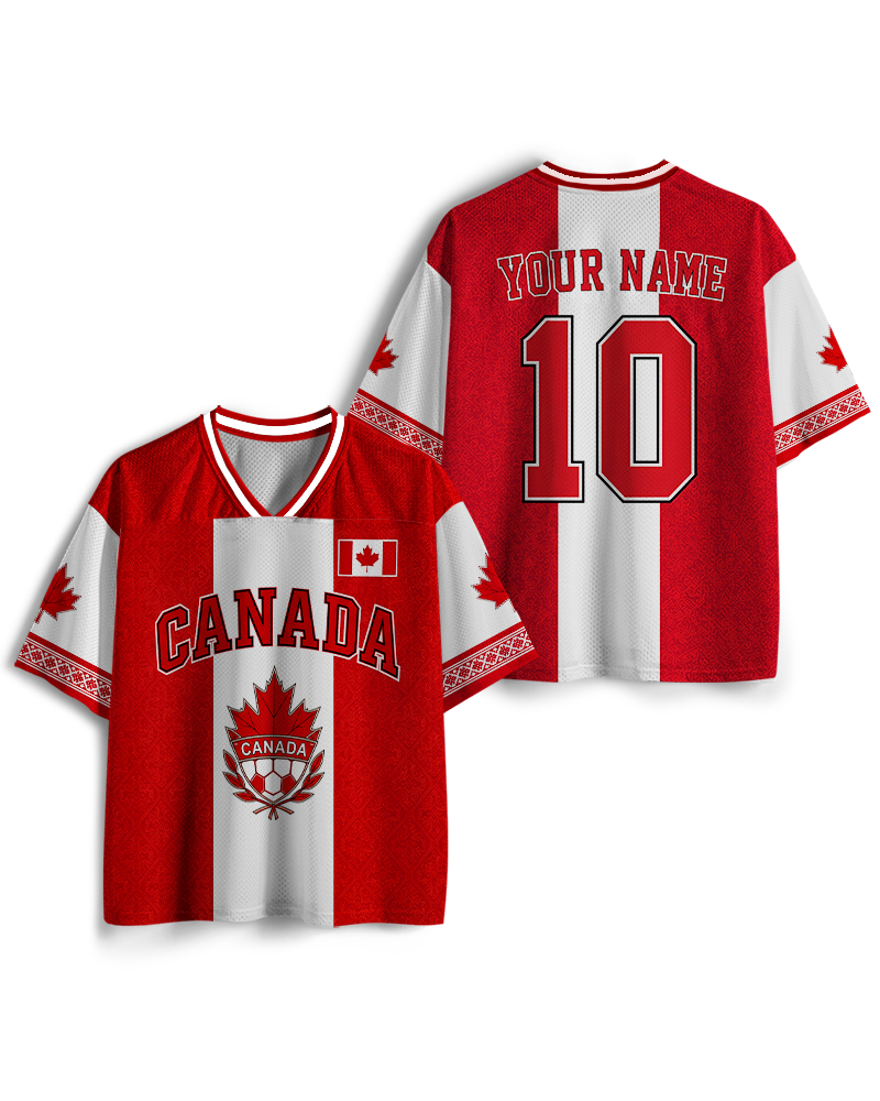 TheRetroTee Vintage Canada Football Heritage Mesh Jersey