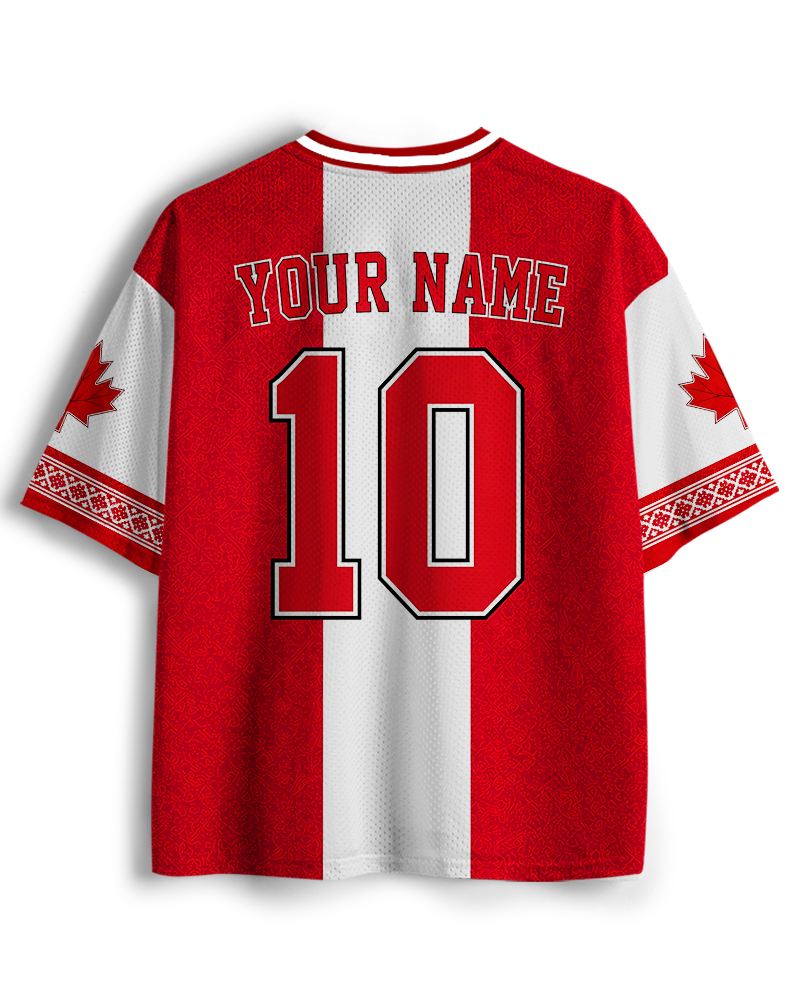 TheRetroTee Vintage Canada Football Heritage Mesh Jersey