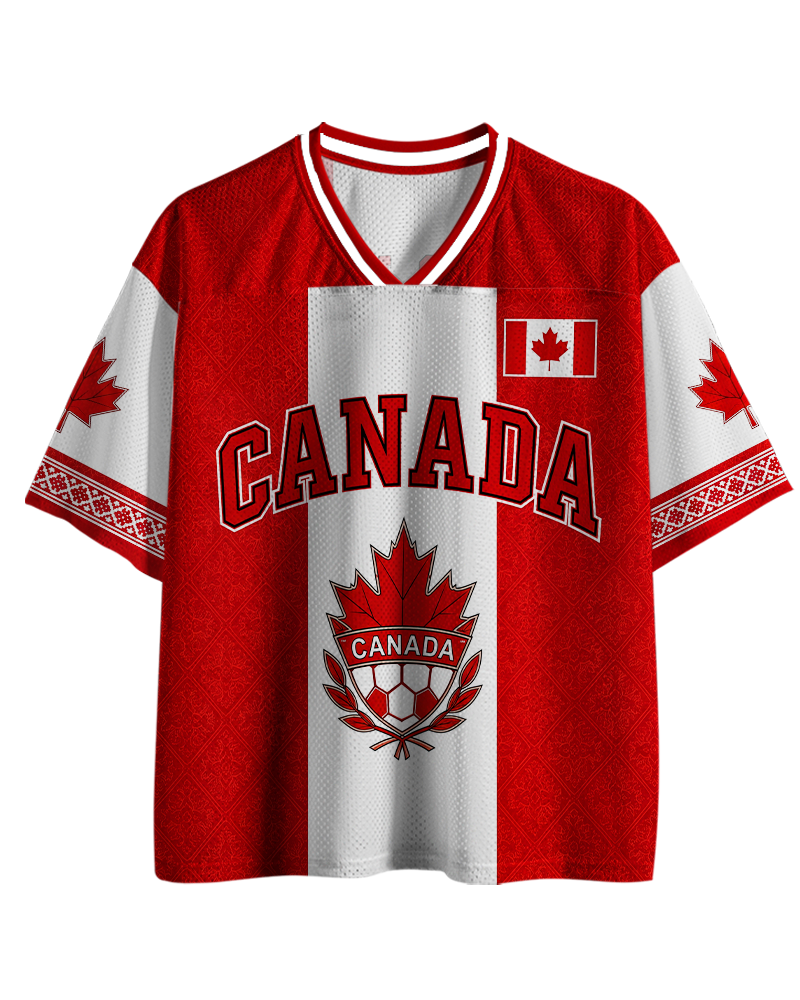 TheRetroTee Vintage Canada Football Heritage Mesh Jersey