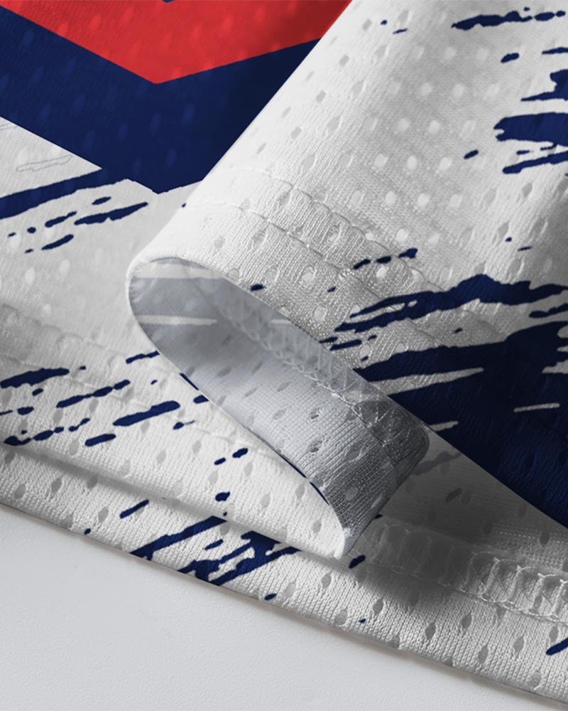 TheRetroTee Custom France Soccer Mesh Jersey