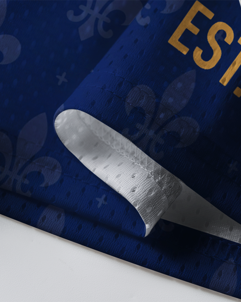 TheRetroTee France Champion Custom Name Mesh Jersey