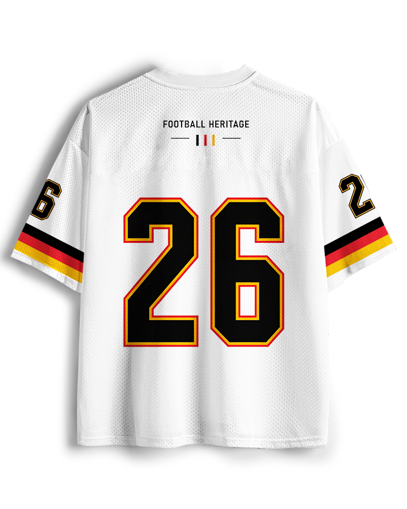 TheRetroTee Germany Classic Football Fan Mesh Jersey