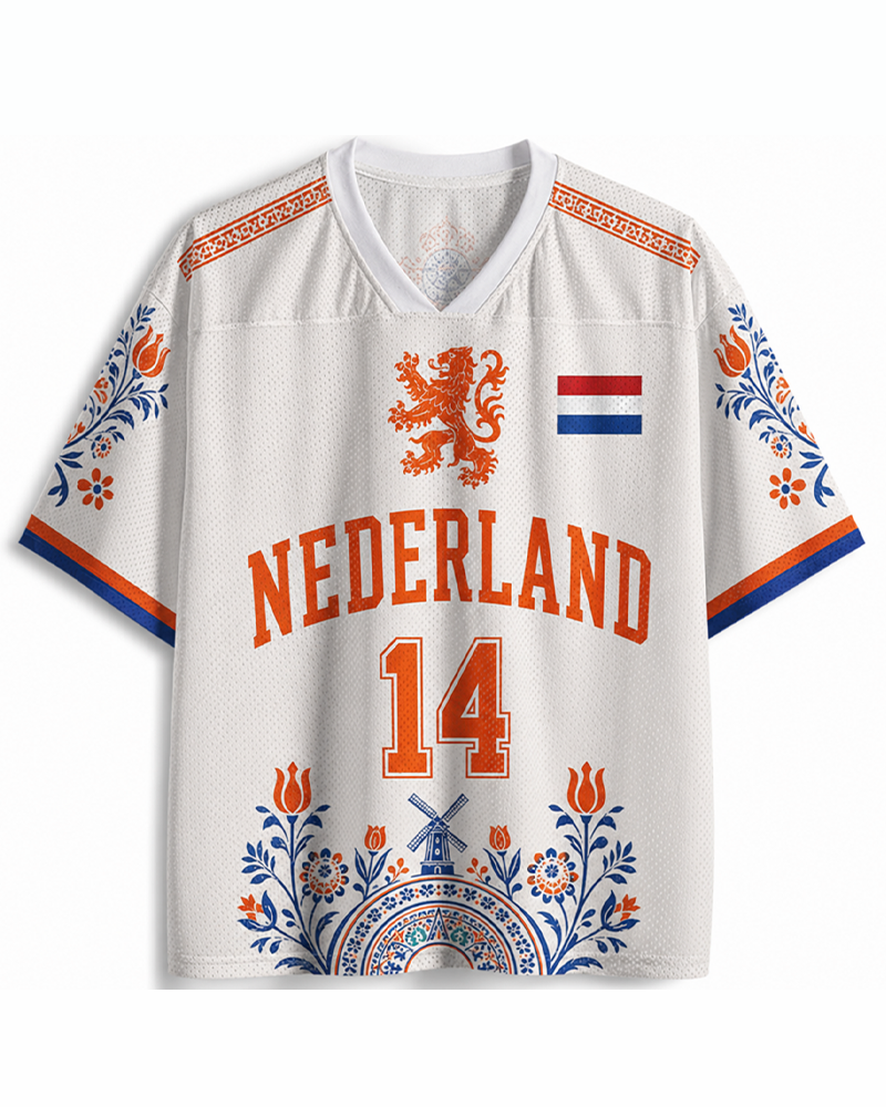 TheRetroTee 1970s Dutch Orange Era Soccer Jersey
