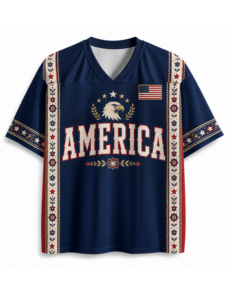 TheRetroTee 1980s American Heritage Soccer Jersey