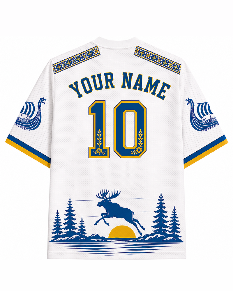 TheRetroTee 1980s Nordic Heritage Soccer Jersey