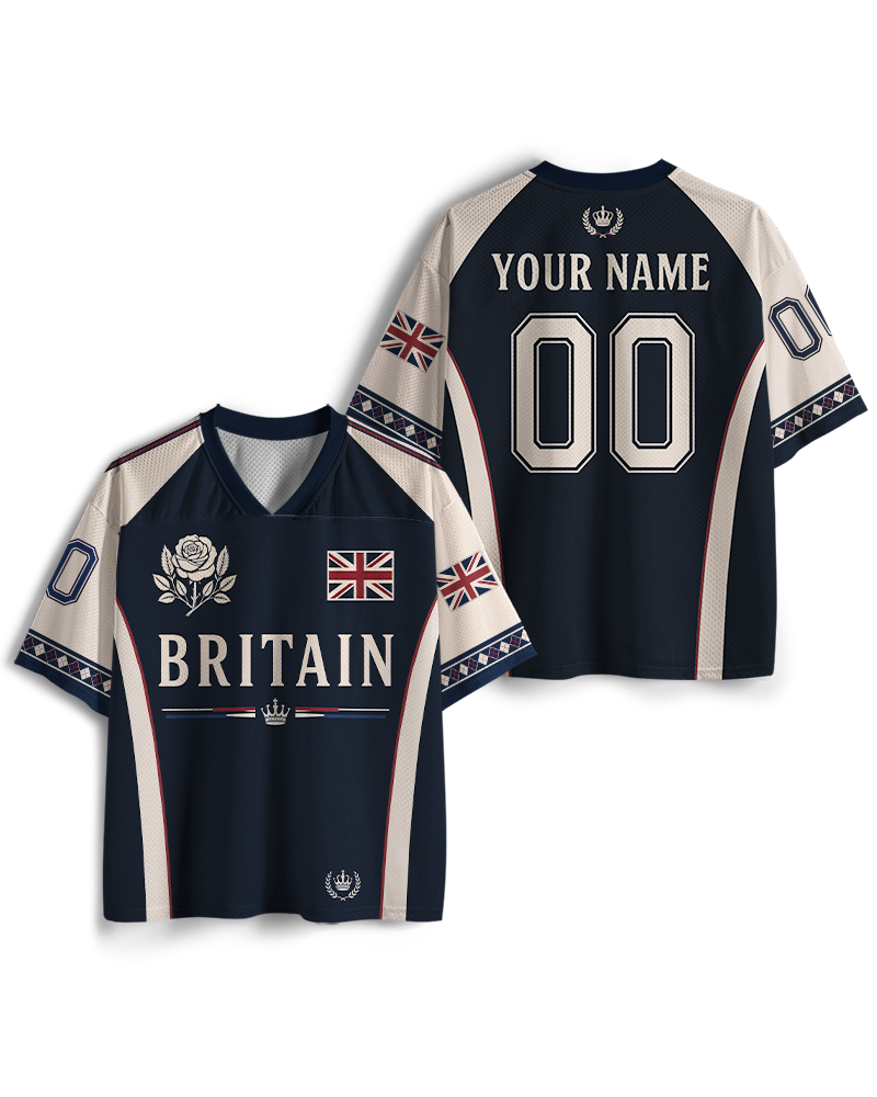 TheRetroTee 1970s British Heritage Soccer Jersey