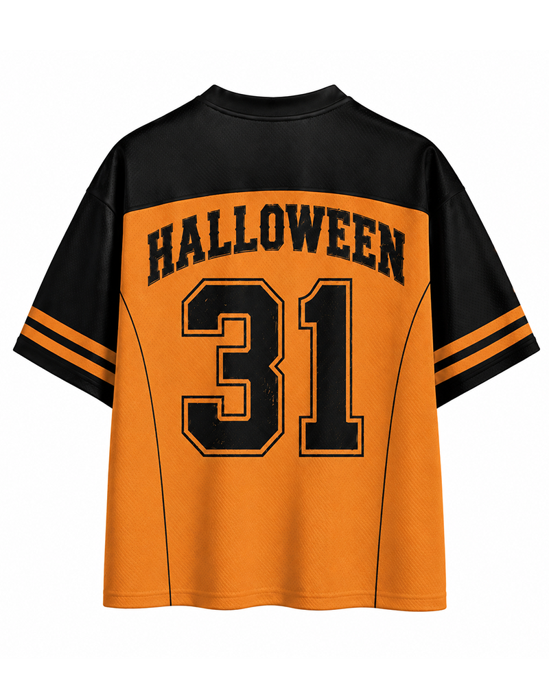 TheRetroTee Pumpkin Night Rush Mesh Jersey