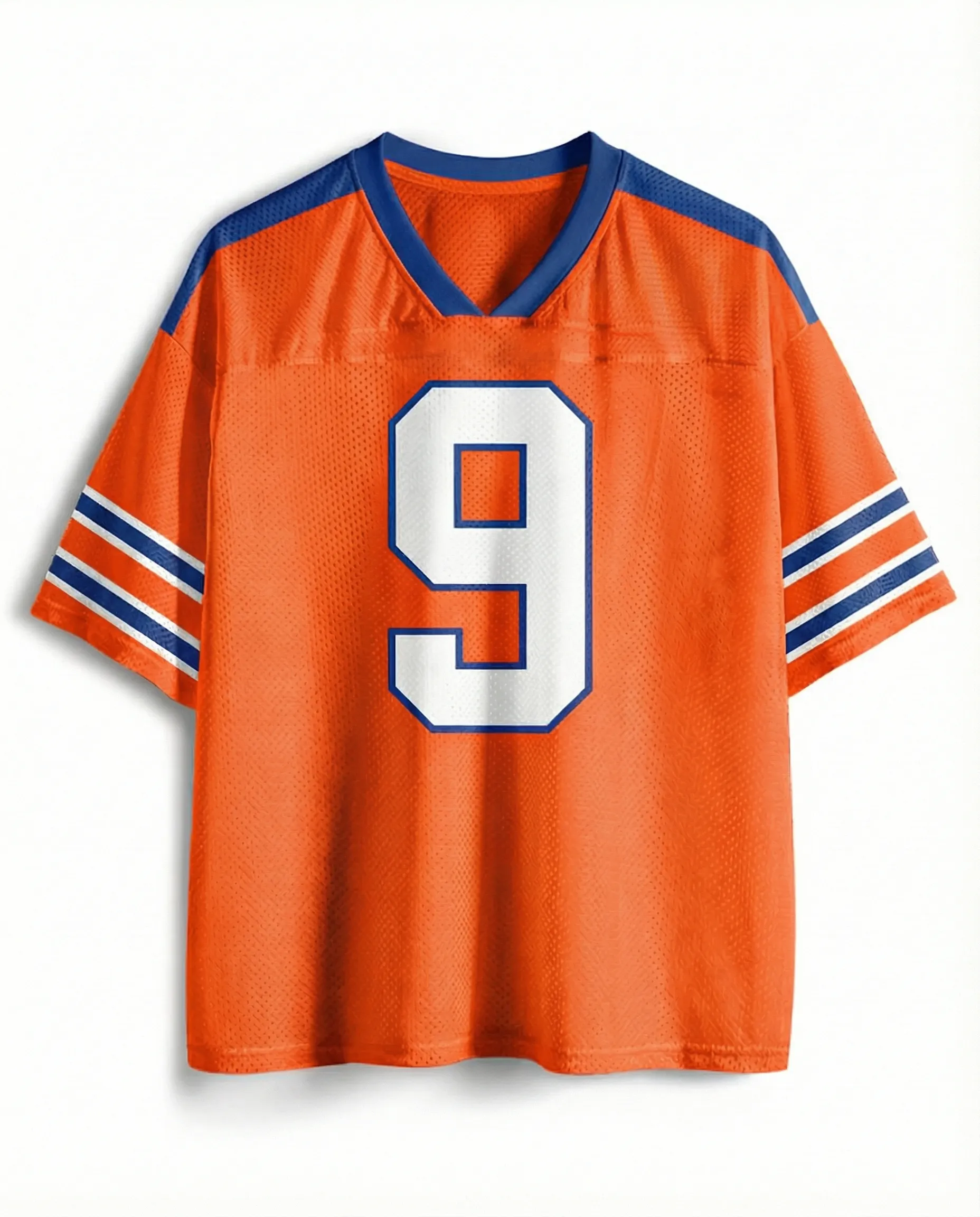 TheRetroTee 1990s Underdog Sports Story Inspired Vintage #9 Gridiron Mesh Jersey