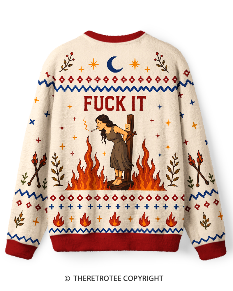 TheRetroTee Fuck It 1970s Sweater