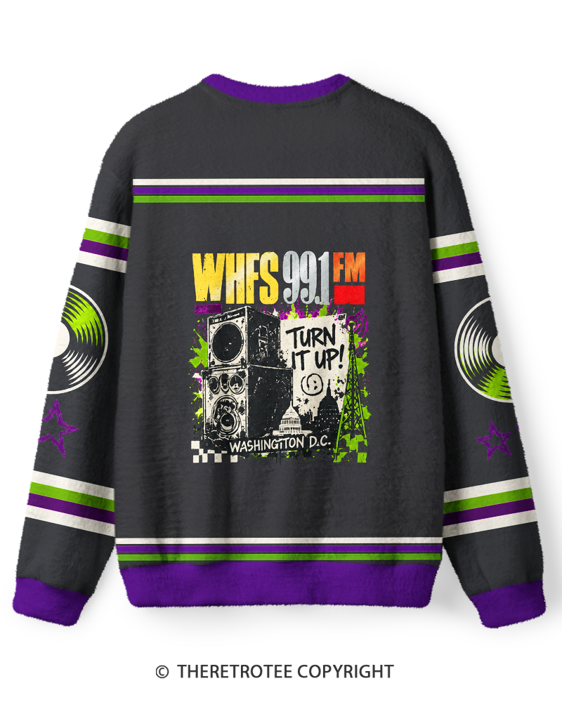 TheRetroTee WHFS 99.1 Rock Radio Sweater