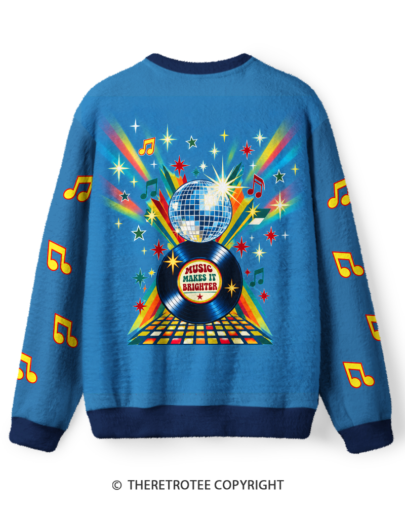 TheRetroTee Disco Fire Vintage Sweater