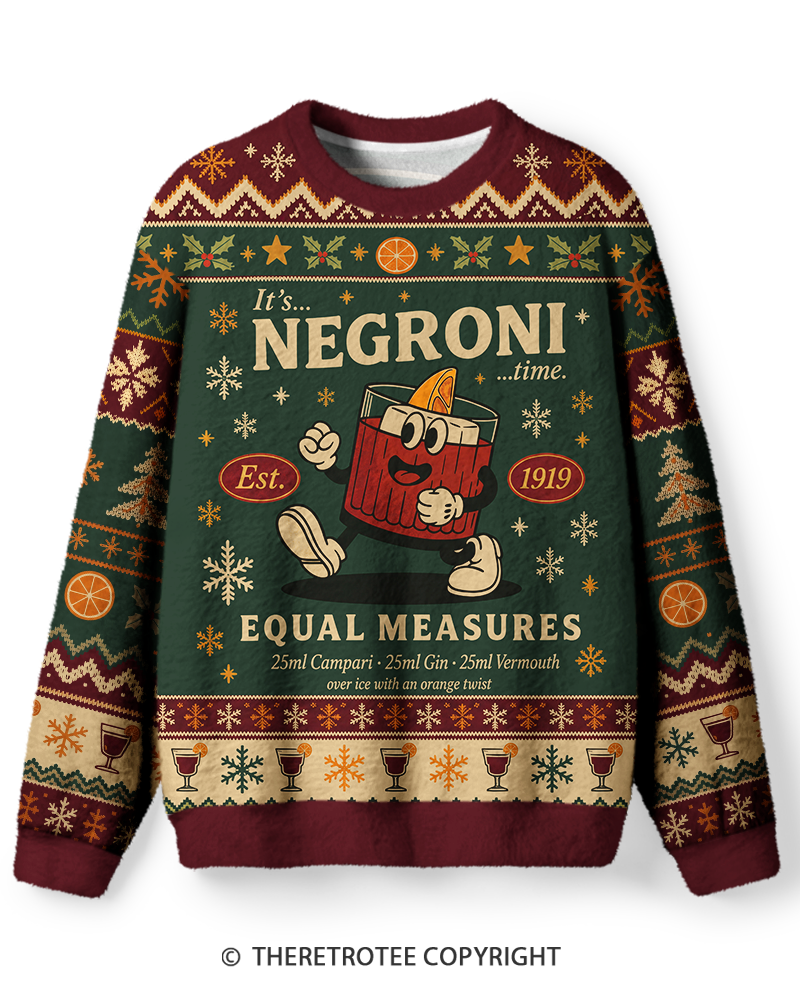 TheRetroTee Negroni Cocktail Sweater